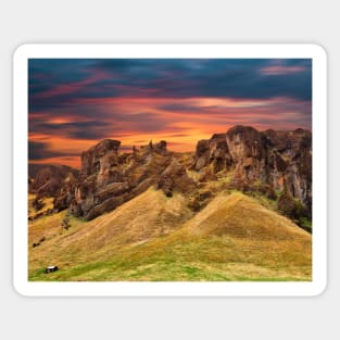 Iceland Sunset Motion Fantasy Sticker